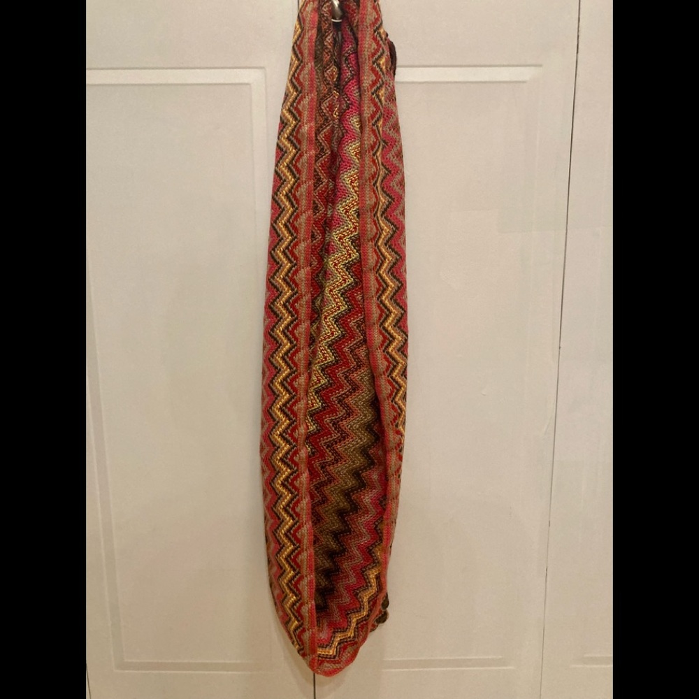 Colorful Chevron-Print Infinity Scarf - Picture 3 of 5